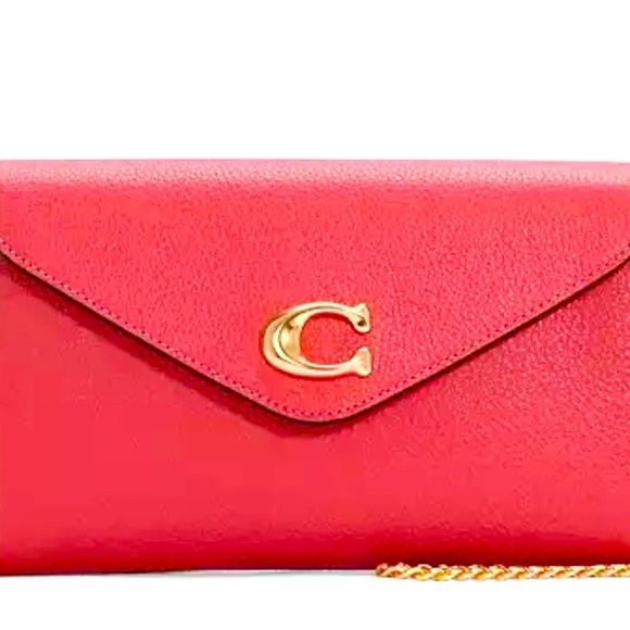 Coach Handbags - COACH Hot Pink Tammie Clutch Crossbody